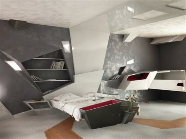 deco chambre coucher futuriste