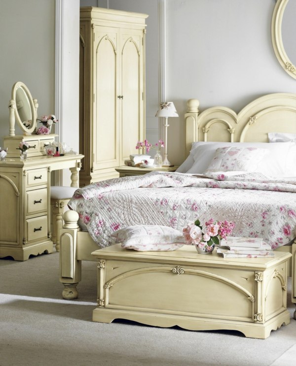 deco chambre coucher meubles shabby chic