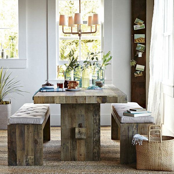 déco de table en bois design rustique