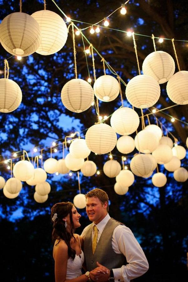 deco exterieure mariage lanternes papier