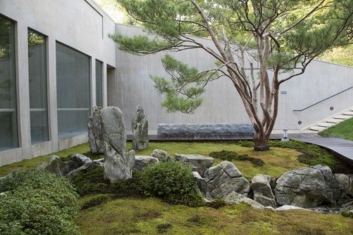 deco jardin japonais rochers