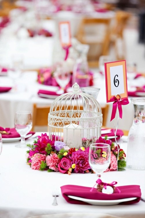 deco mariage table fleurs