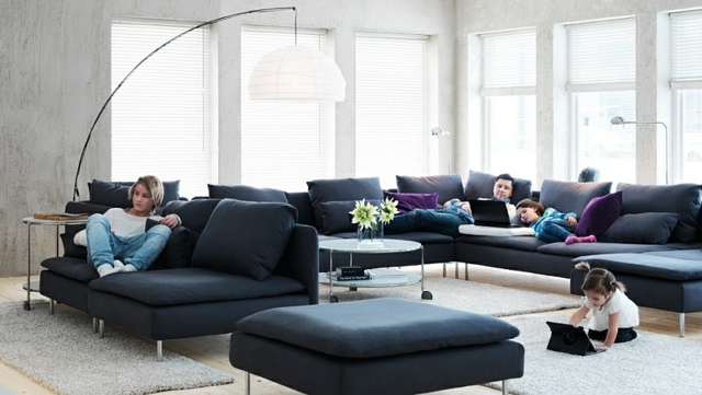 deco salon canape design Ikea