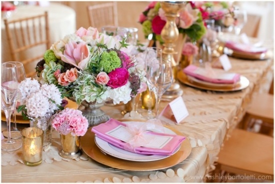 deco table mariage printemps fleurs