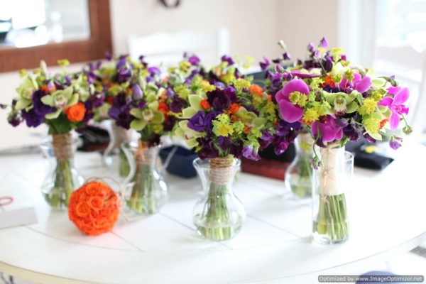 deco table violettes