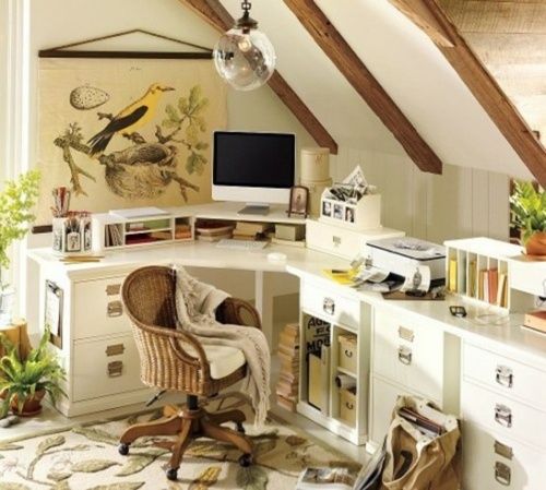 decoration commode petit chambre bureau travail blanc