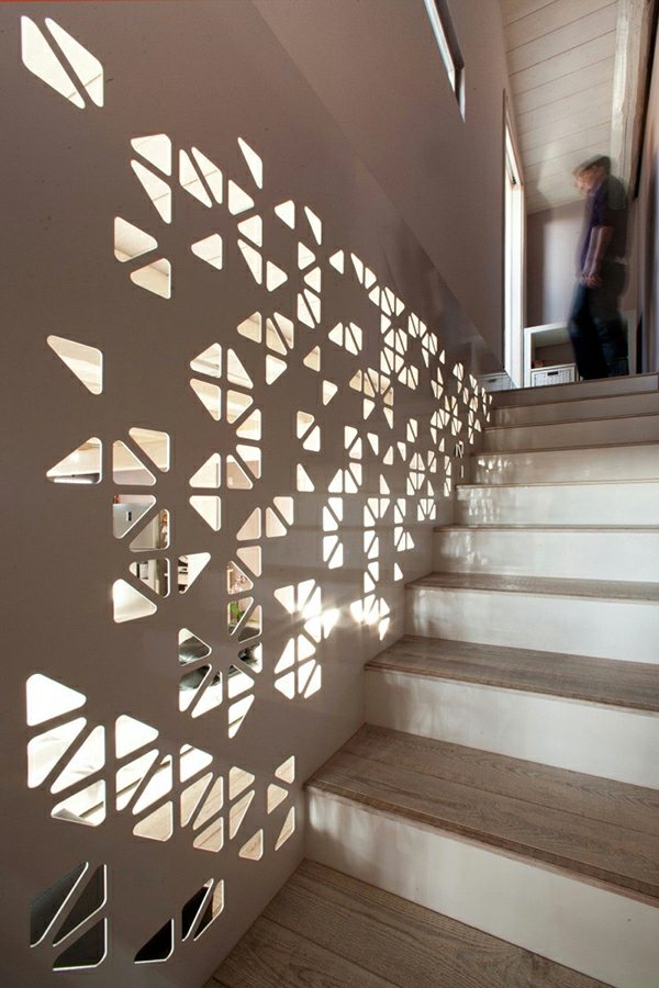 decoration escalier design geometrique