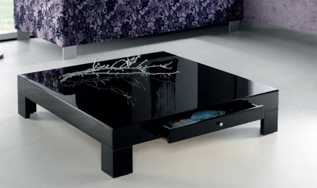 design basse variante table séjour noire laque