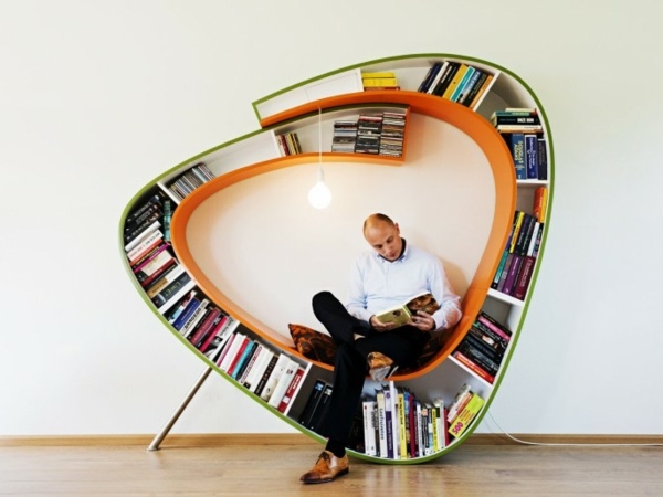 design bibliothèque inhabituel meuble