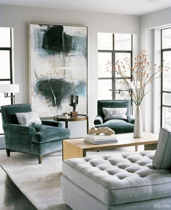 Gros tableau pour un salon très classe design intérieur meubles art