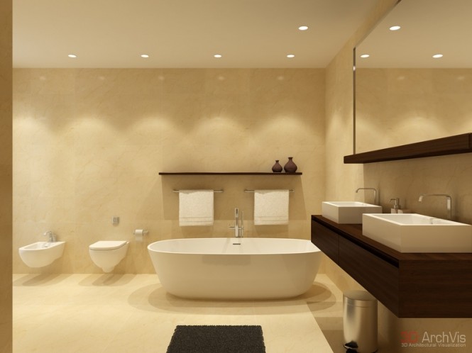 design salle de bains baignoire deco