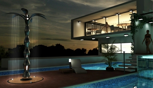 douches dometti luxe design nuit maison moderne eclairage