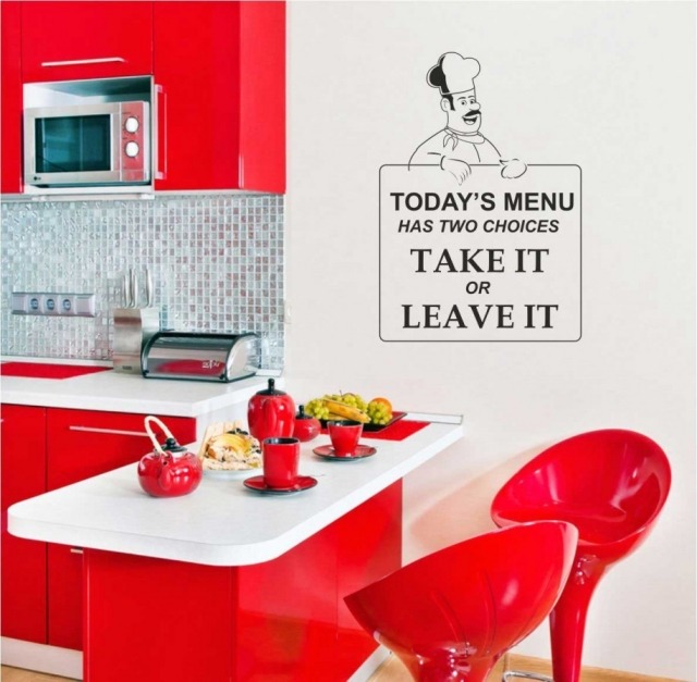déco-cuisine-moderne-rouge-sticker-mural