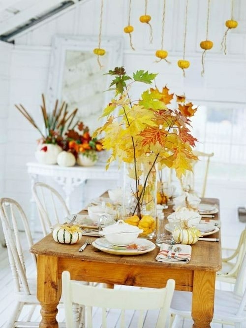 décoration automne cuisine idee