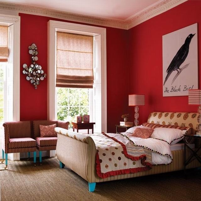 décoration-chambre-couleur-rouge-idée-originale-mur-rouge-couverture