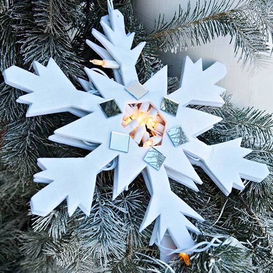 décoration de Noël flacons-de-neige-branches-sapin