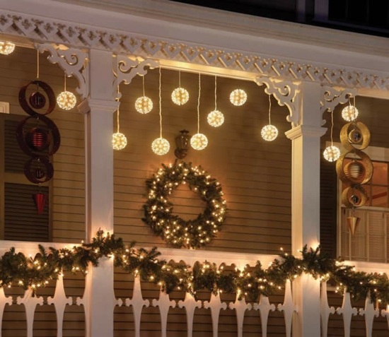 décoration de Noël idée-originale-guirlande-lumineuse