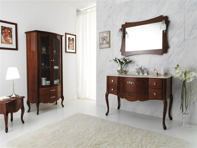 armoire style meubles ne voit pas souvent salle de bains classique bois 