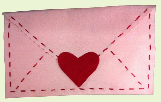 enveloppe Saint Valentin carte