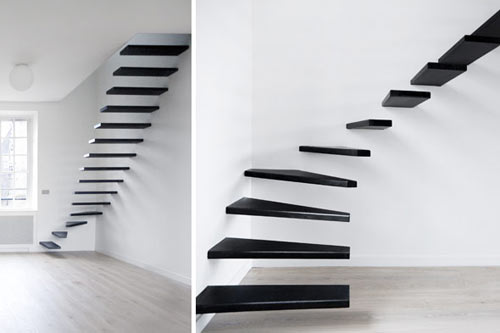 escalier marches minimalistes