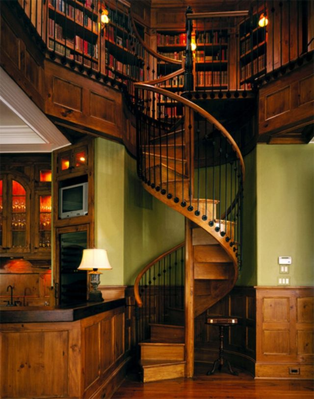 escalier tournant original pour design intérieur