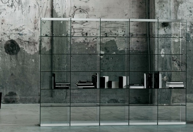 etagere verre design Glas Italia