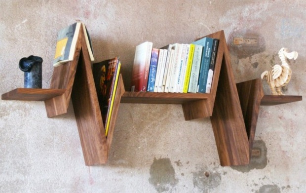 etagère design bois ecg pic livres