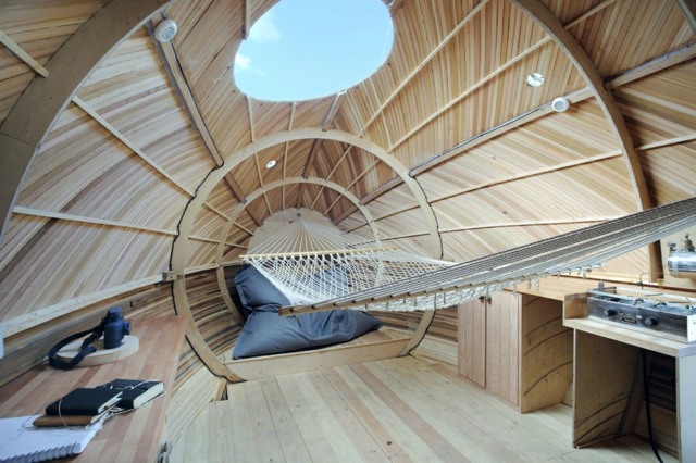 intérieur confortable maison bois