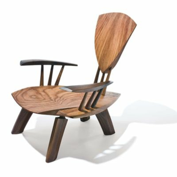 fauteuil bois design original contemporain