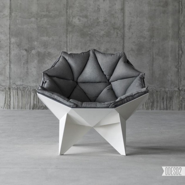 fauteuil ergonomique design blanc gris