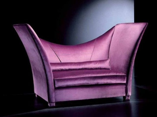 fauteuil rose violet extravagant salon