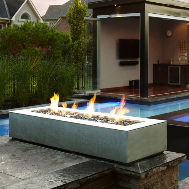 foyer exterieur moderne rectangle bac blanc piscine