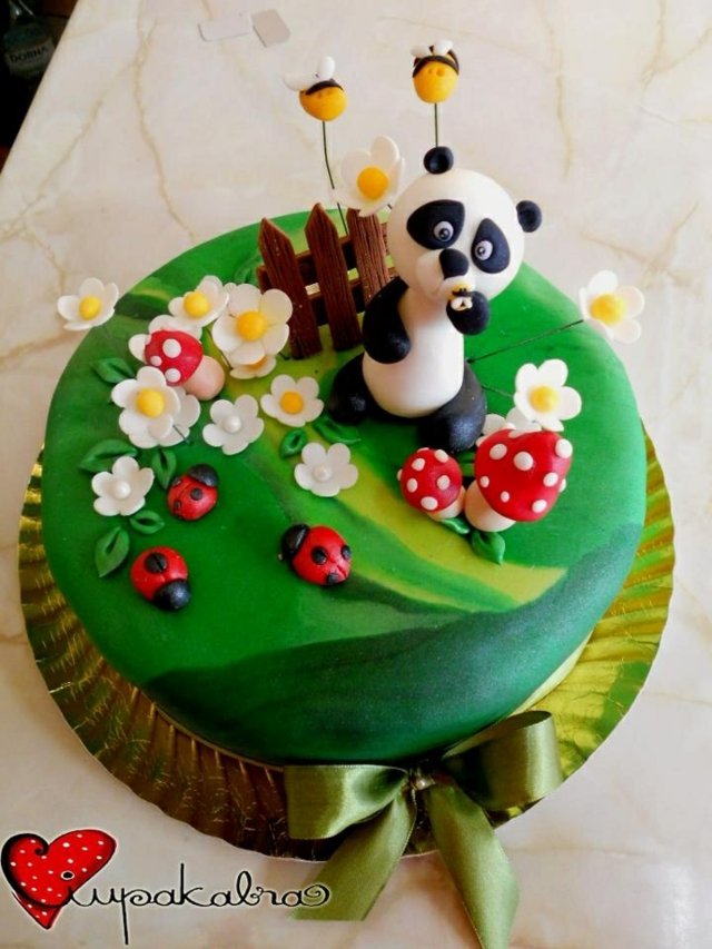 gateau anniversaire enfant coccinelle bebe panda