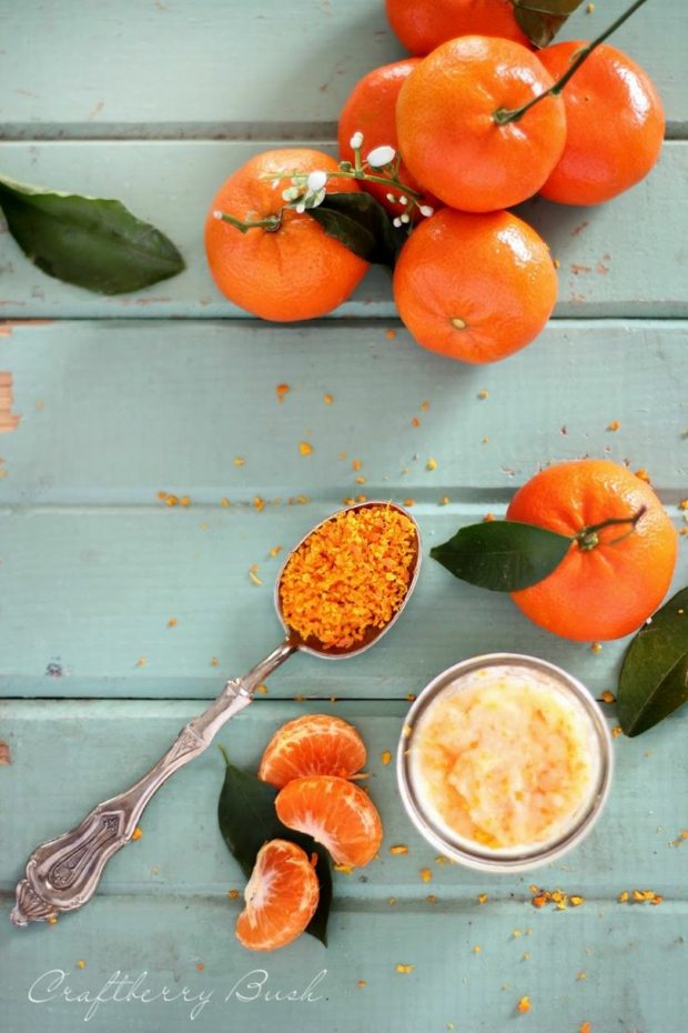 gommage rafraichissant mandarine et zeste