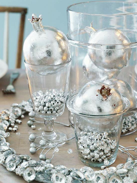 grenades-argentées-décoration-Noël-facile-rapide