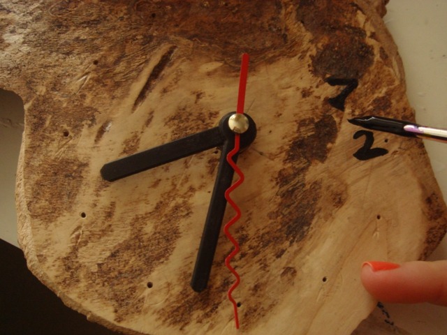 horloge bois DIY fleches