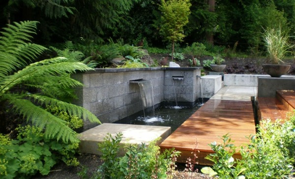 bassin eau deco moderne