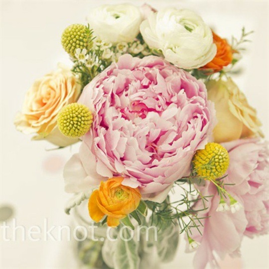 idee bouquet fleurs table deco