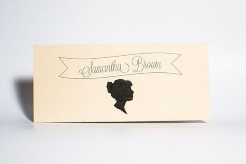 idee carte invitation mariage silhouette