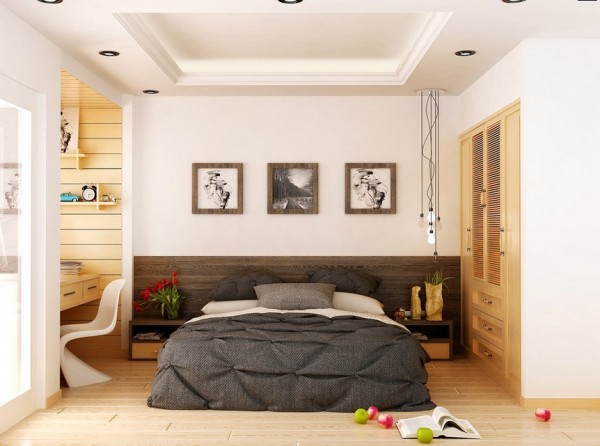 idée chambre à coucher contemporaine bois ameublement