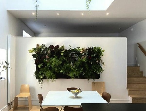 idee deco séjour moderne mur vegetalise