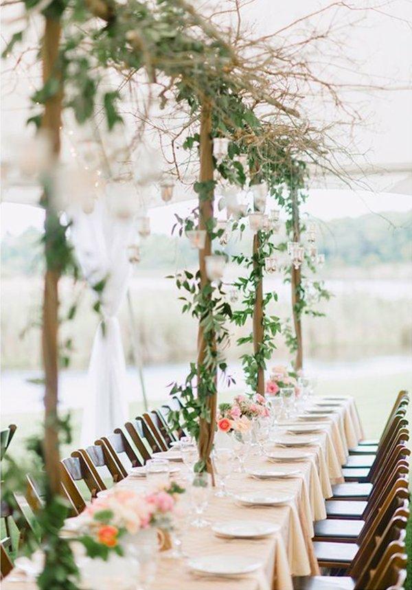 idee deco table mariage exterieur