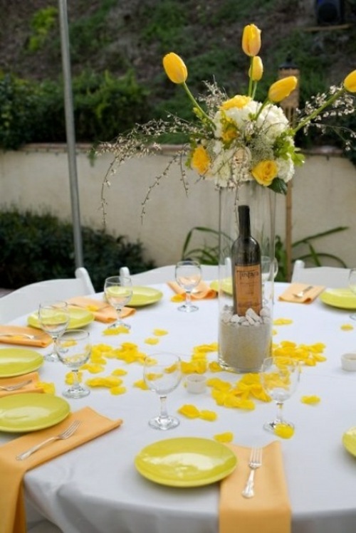 idee deco table mariage ronde