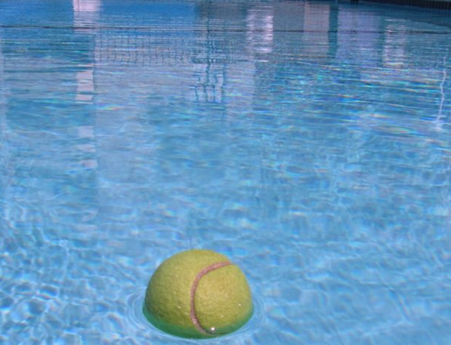 idee nettoyage piscine balle tennis