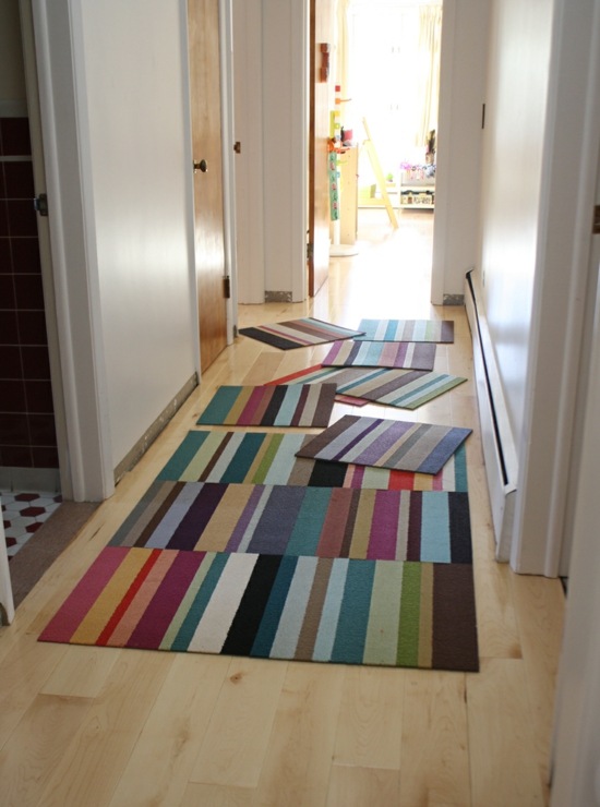 idee tapis couloir colores
