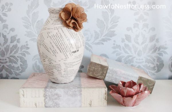 idee vase pages livres par How To Nest For Less