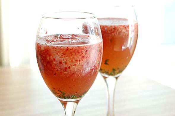 idées brunch cocktail fraise