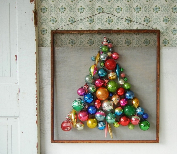 idées de déco de Noël tradition-modernité-sapin-boules