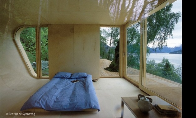 interieur bungalow bois moderne