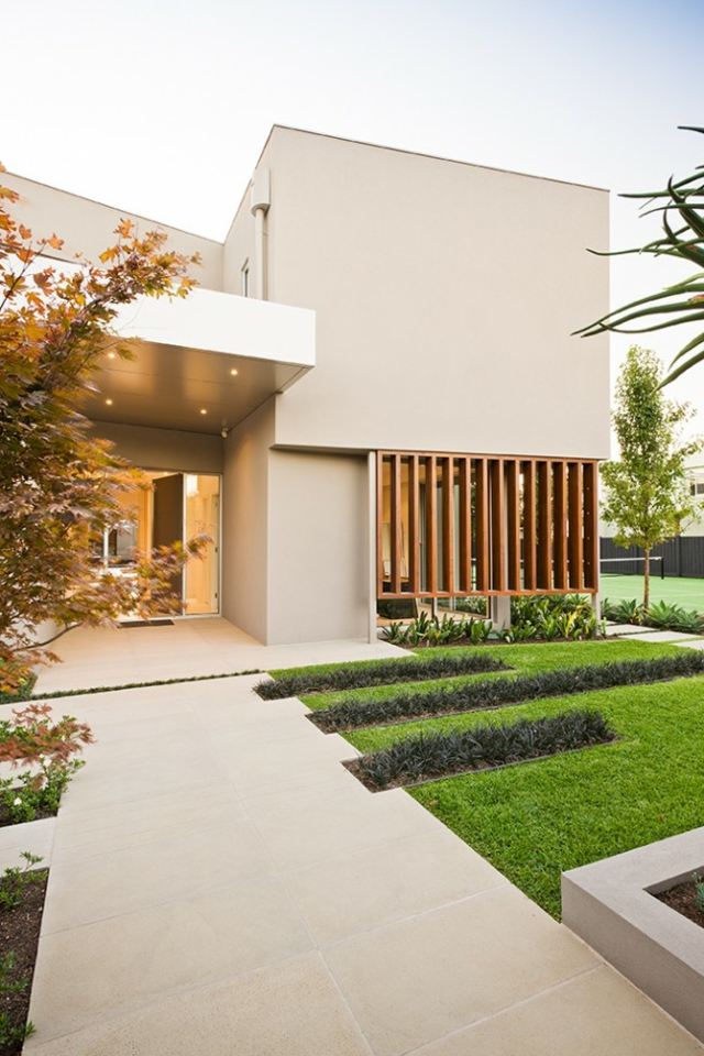 jardin concept minimaliste maison